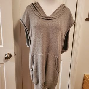 BCBG Short Sleeve Hooded Sweater